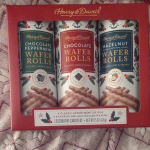 Harry & David Holiday Wafer Rolls Trio